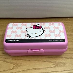 Tupperware Sanrio Hello Kitty Storage Box Snack Container Lunchbox Pencil Box